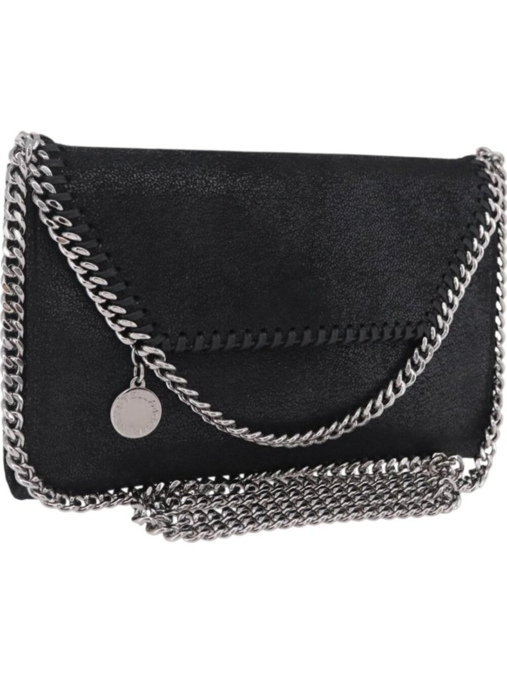 Stella McCartney Chain Falabella Bag polyester Black Silver